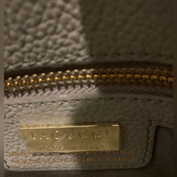 NWT IACUCCI Made in Italy Pebbled Leather Handbag - Picture 7 of 9